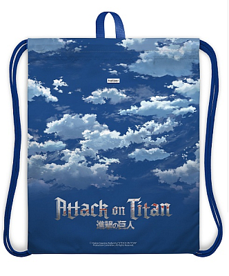 Мешок для обуви "Hatber", 41х49см, 1 отделение, с петлёй для подвеса, серия "Атака Титанов - Сезон №1-3"