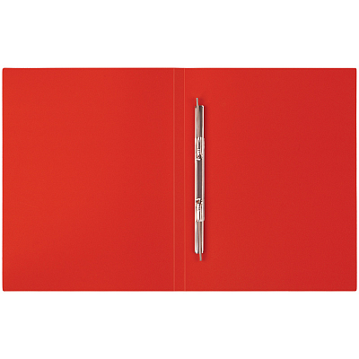 Папка пластиковая для документов "OfficeSpace", А4, 450мкм, 14мм, 100л, пружинный скоросшиватель, красная