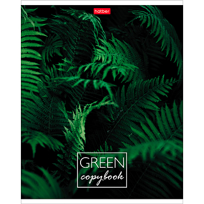 Тетрадь "Hatber", 96л, А5, клетка, на скобе, серия "Moregreen"