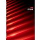 Тетрадь "Hatber", 120л, А4, клетка, цветной срез, ламинация, твёрдая обложка, на гребне, серия "Red"
