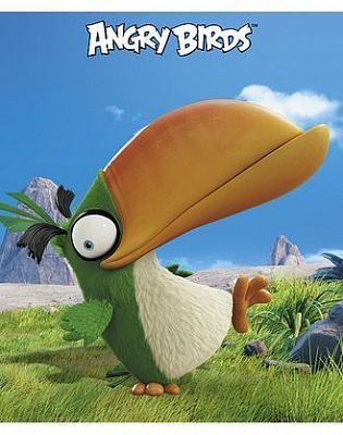 Тетрадь "Hatber", 48л, А5, клетка, лак, на скобе, серия "Angry Birds Movie №1"