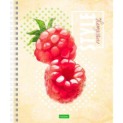 Тетрадь "Hatber Eco", 80л, А5, клетка, на спирали, серия "Fruit Style"