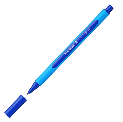 Ручка шариковая "Schneider Slider Edge M", 1мм, синяя, синий корпус
