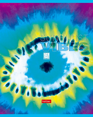 Тетрадь "Hatber", 48л, А5, клетка, на скобе, серия "Tie Dye"