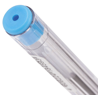 Ручка шариковая "Brauberg Ice", 0,6мм, синяя, чернила на масляной основе, прозрачный корпус