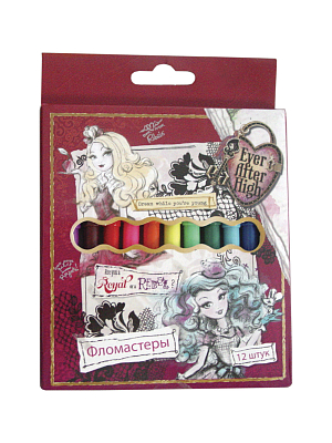 Фломастеры "Centrum", 18 цветов, серия "Ever After High", в картонной упаковке
