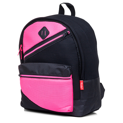 Рюкзак "Hatber", 37x29x15см, полиэстер, 1 отделение, 1 карман, серия "Casual - Pink&Black"