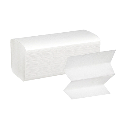Бумажные полотенца "Тап Таза", 200л, 2 слоя, белые, ZZ-сложения, в коробке 20шт