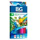 Карандаши "BG", 12 цветов, серия "Tropic", в картонной упаковке