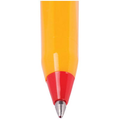 Ручка шариковая "Schneider Tops 505F", 0,8 мм, красная, жёлтый корпус
