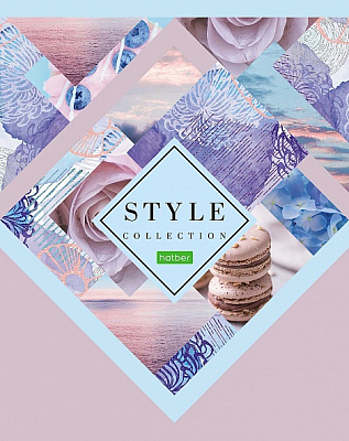 Тетрадь "Hatber Eco", 96л, А5, клетка, на скобе, серия "Style Collection"