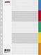 Набор картонных разделителей листов Berlingo А4 цветовой (5 цветов)