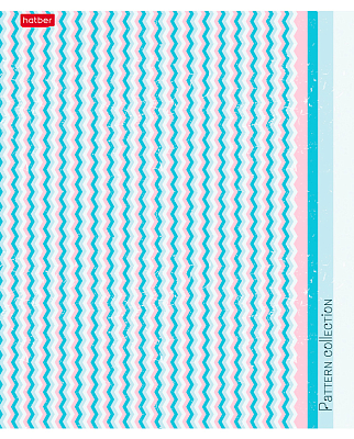 Тетрадь "Hatber", 48л, А5, линия, на скобе, серия "Pattern Collection"