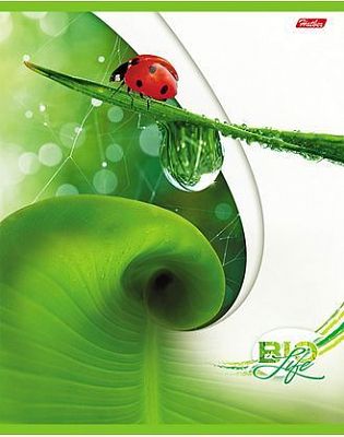 Тетрадь 96л А5ф клетка на скобе серия -Bio Life-