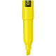 Текстовыделитель "OfficeSpace", 1-3мм, скошенный наконечник, водная основа, жёлтый