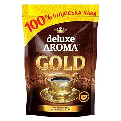 Кофе растворимый "Deluxe Aroma Gold", 35гр, вакуумная упаковка