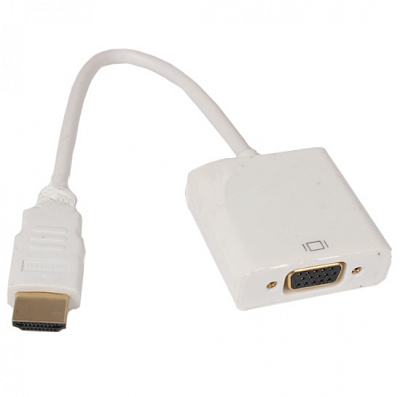 Переходник, SHIP, SH-CHVL, HDMI Male на VGA Female, Пол. пакет, Белый