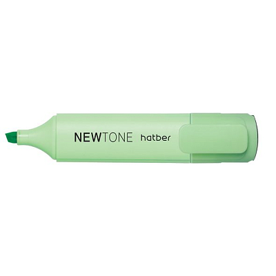 Текстовыделитель "Hatber NewTone Pastel", 1-5мм, скошенный наконечник, водная основа, мятный