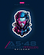Тетрадь "Hatber", 48л, А5, клетка, лак, на скобе, серия "Cyberpunk Sticker"