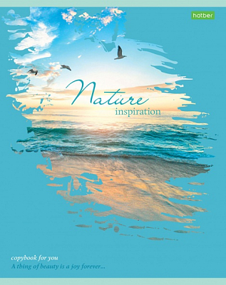 Тетрадь "Hatber Eco", 80л, А5, клетка, на скобе, серия "Nature"