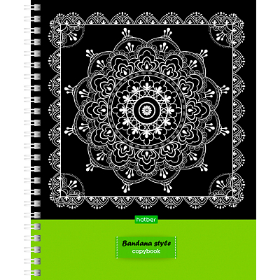 Тетрадь "Hatber Eco", 80л, А5, клетка, на спирали, серия "Bandana Style"