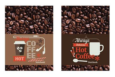Бизнес-блокнот "BG", 80л, 205x145мм, клетка, твёрдый переплёт, серия "Hot Coffee"