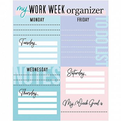 Тетрадь общая "BG", 48л, А5, клетка, на скобе, серия "Work Week"