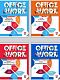 Тетрадь ученическая BG 80л А5 в клетку "Office Work" (ассорти) евроспираль, лак