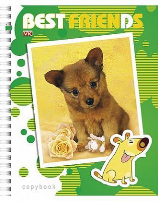 Тетрадь "Hatber VK", 48л, А5, клетка, на гребне, серия "Best Friends"
