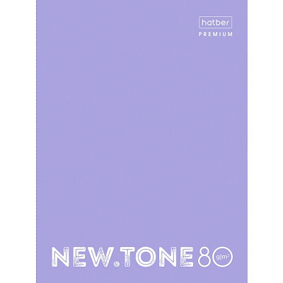 Тетрадь "Hatber Premium", 80л, А4, клетка, на 4-х кольцах, ламинация, серия "NewTone Pastel - Лаванда"