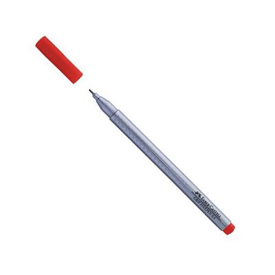 Ручка капиллярная Faber Castell, 0,4мм, красная