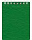 Блокнот "Hatber", 80л, А7, клетка, пластиковая обложка, на гребне, серия "Wood Зелёный"