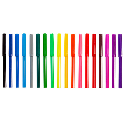 Фломастеры "Hatber Eco", 18 цветов, серия "Сафари", в картонной упаковке