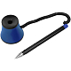 Ручка шариковая настольная "OfficeSpace", 0,7мм, синяя, чёрный корпус, синяя/чёрная подставка, на пружине