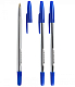 Ручка шариковая "Стамм 511", 1мм, синяя, прозрачный корпус