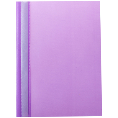 Папка-скоросшиватель пластиковая для документов "OfficeSpace", А4, 160мкм, прозрачный верх, фиолетовая