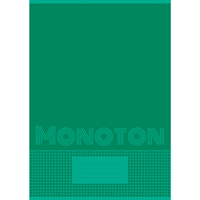 Тетрадь для записи "BG", 48л, А4, линия, на скобе, серия "Monoton"