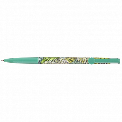 Ручка шариковая автоматическая "Hatber Eterno", 0,7мм, синяя, чернила на масляной основе, цветной корпус с рисунком