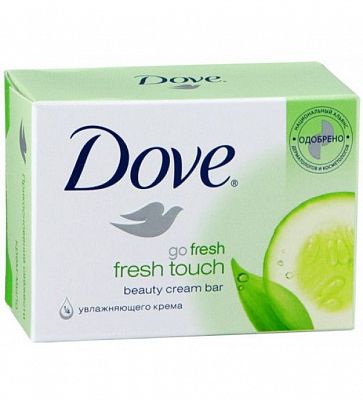 Мыло туалетное "Dove", Fresh Touch, 100гр