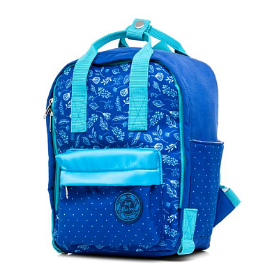 Рюкзак "Hatber", 27х20х13см, твил, 1 отделение, 4 кармана, серия "Stylish - Листья"