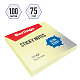 Бумага для заметок "Berlingo Ultra Sticky", 75x75мм, 100л, жёлтая, клеевой край, в пакете