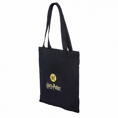 Сумка-шопер "Hatber", 40x36см, хлопок, 1 карман, серия "Гарри Поттер"