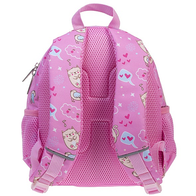 Рюкзак "Hatber", 27х23х11см, полиэстер, 1 отделение, 3 кармана, светоотражающие элементы, серия "Kids - Кошки-мышки"