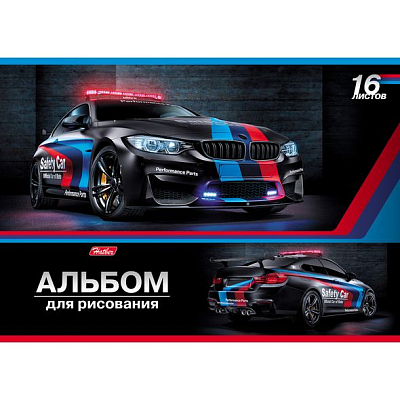 Альбом для рисования "Hatber", 16л, А4, на скобе, серия "Ассорти"