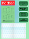 Комплект тетрадей "Hatber", 12л, А5, 65гр/м2, косая линия, на скобе, серия "Зелёная", 10шт в наборе
