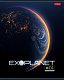 Тетрадь "Hatber", 80л, А5, клетка, ламинация, на скобе, серия "Exoplanet"