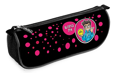 Пенал "Hatber", 200х95х50мм, мягкий, на молнии, серия "Влад А4"