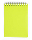 Блокнот "Hatber", 80л, А6, клетка, пластиковая обложка, на гребне, серия "Diamond Neon - Жёлтый"