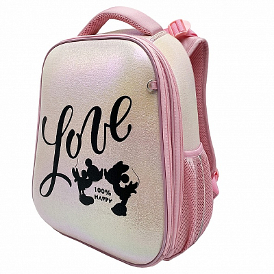 Рюкзак "Hatber", 37x29x17см, EVA-материал, 2 отделения, 2 кармана, серия "Ergonomic Classic - Минни Маус"