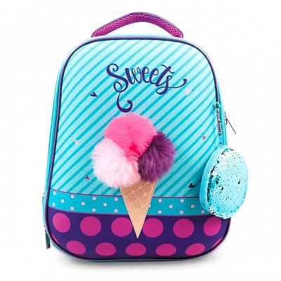Рюкзак "Hatber", 37x29x17см, EVA-материал, 2 отделения, серия "Ergonomic - Ice Cream"